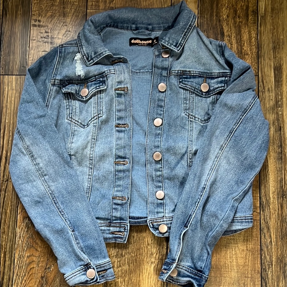 Dollhouse Medium Blue Denim Jacket